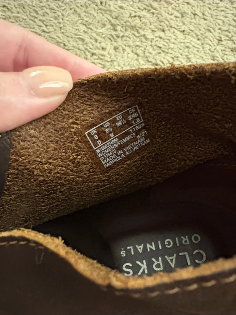 Clarks Women's Brown Leather Ankle Booties